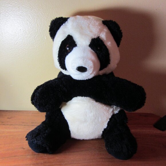 plush 24k polar puff vintage 1985 panda hand puppet (T632) - Picture 3 of 14